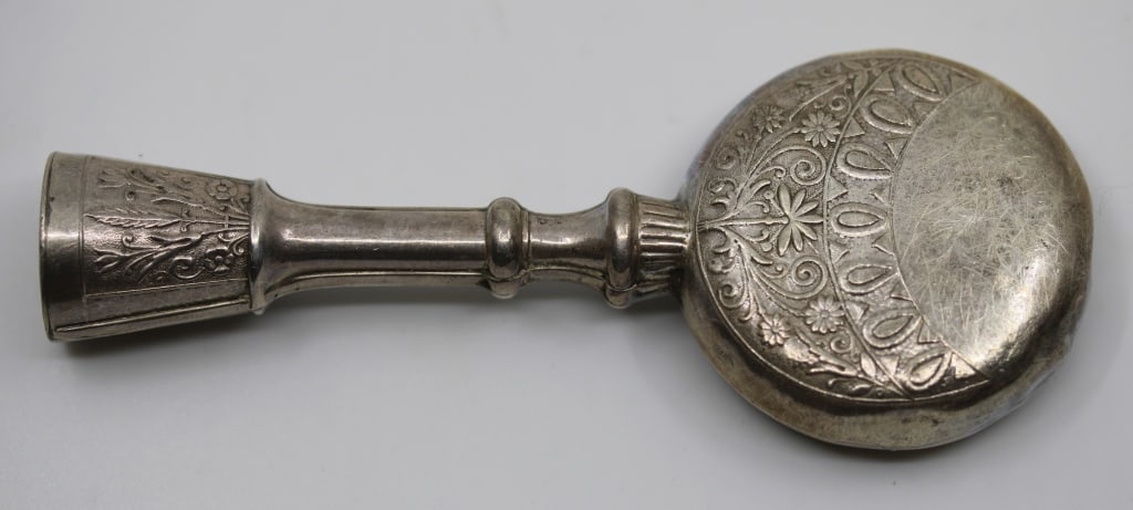 Gorham Sterling Silver Victorian Baby Rattle: Gorham Sterling Silver Victorian Baby Rattle, .88 troy ounce