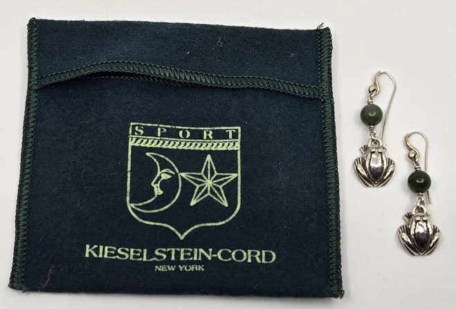 Kieselstein-Cord Sterling Silver Frog Earrings (1 of 3)