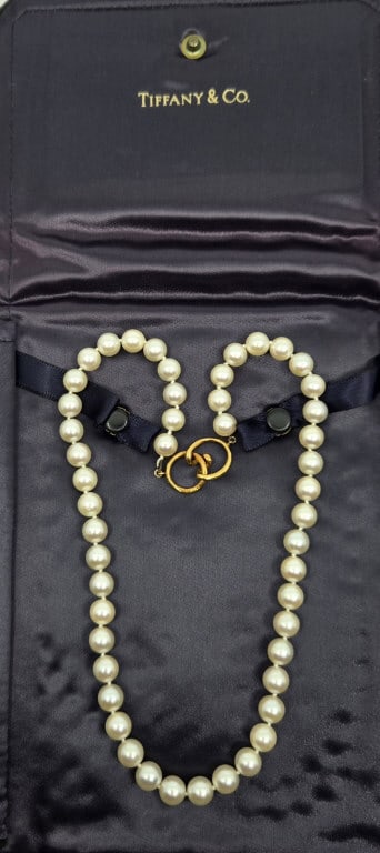 Tiffany & Co. 14K Pearl Necklace (1 of 8)