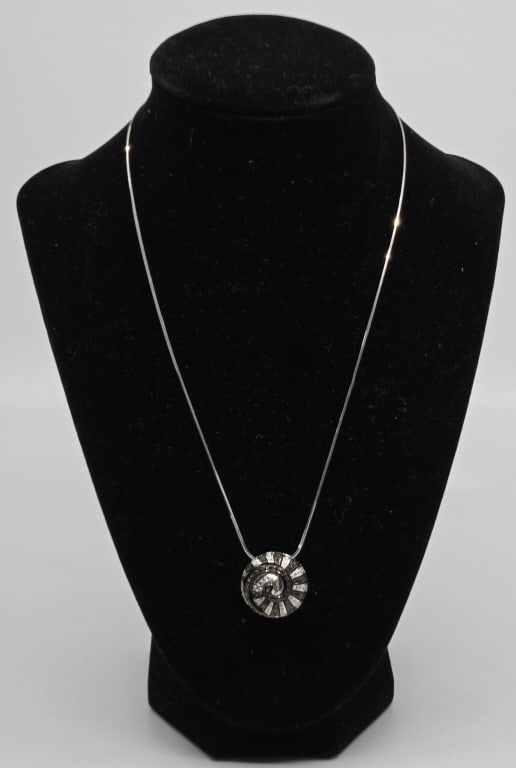 18K Gold Diamond Pendent & 14K Gold Necklace (1 of 8)