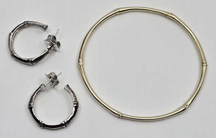 John Hardy 18K  Bracelet & Sterling Silver Earring (1 of 7)