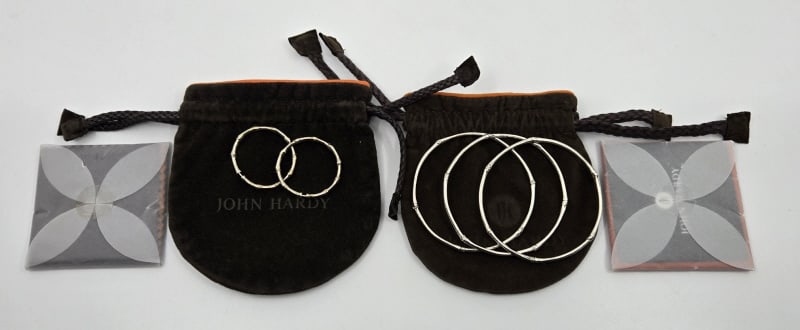 John Hardy Sterling Silver Bracelets & Earrings (1 of 4)