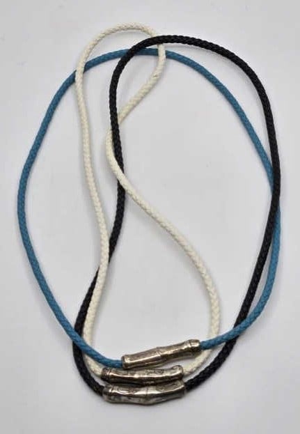 John Hardy Sterling Silver Corded Necklaces: Three John Hardy Sterling Silver Corded Necklaces