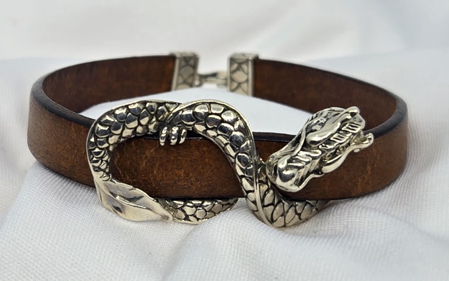 John Hardy Silver Naga Dragon Bracelet (1 of 6)