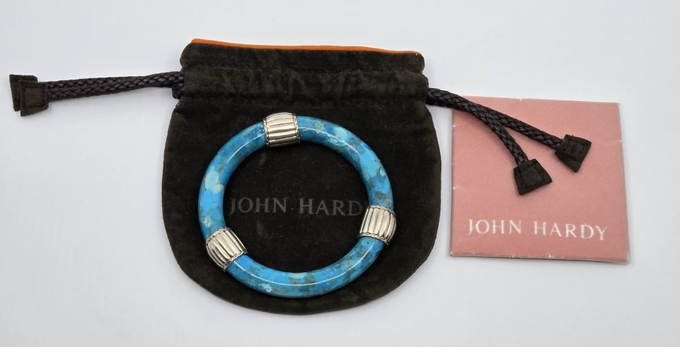 John Hardy Turquoise & Silver Bangle (1 of 9)
