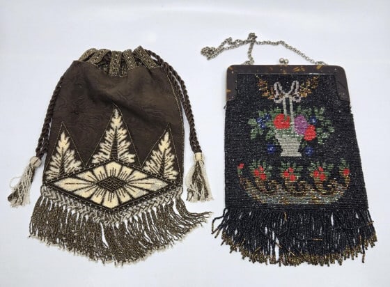 Victorian Beaded Bags: Victorian Beaded Bags, condition consistent with age (see photos).