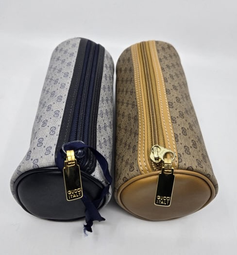 Two Vintage Gucci Cylinder Pouches (1 of 18)
