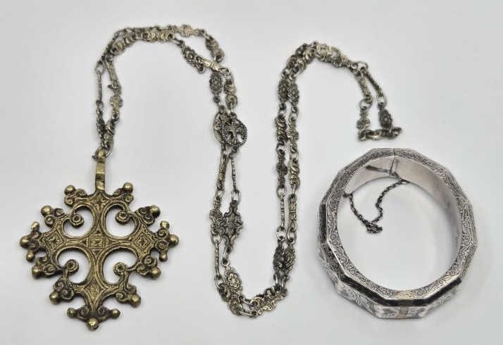 Peruzzi Style Necklace, Sterling Bracelet (1 of 6)