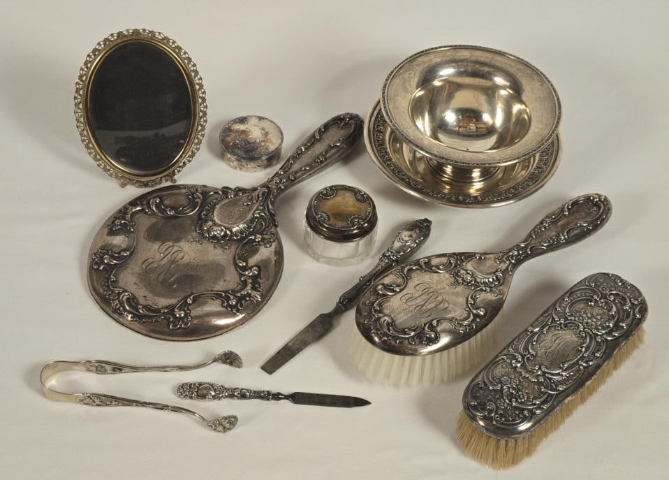 Sterling Silver Dresser Set (1 of 1)