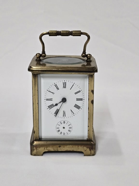 French Carriage Clock: French Carriage Clock 4.25" height x 3" width