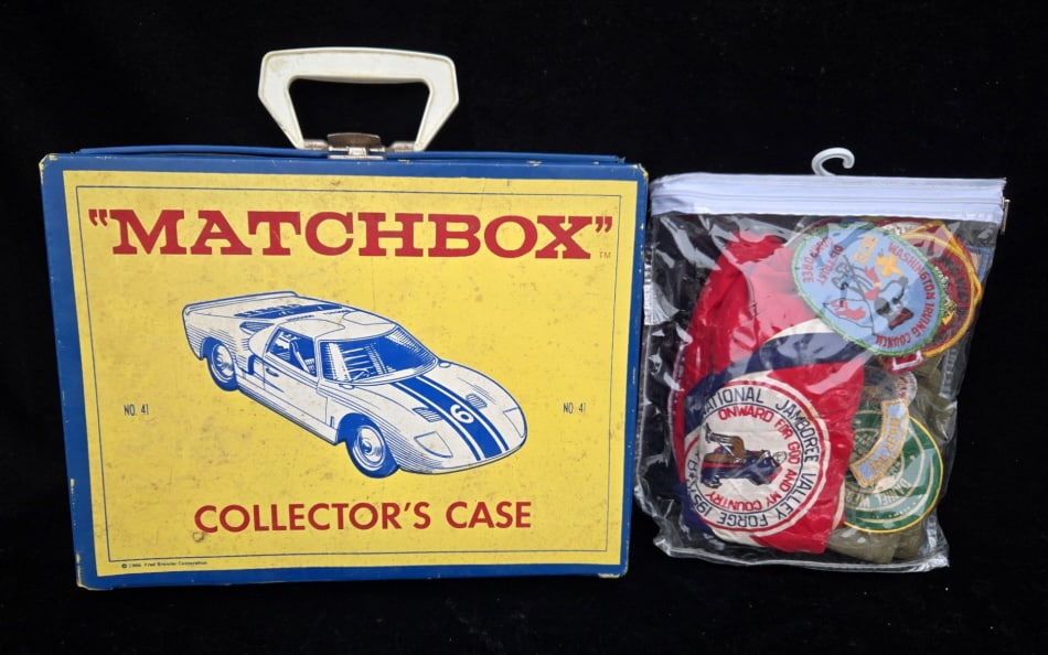 Boy Scout Badges & Vintage Match Box Cars (1 of 11)