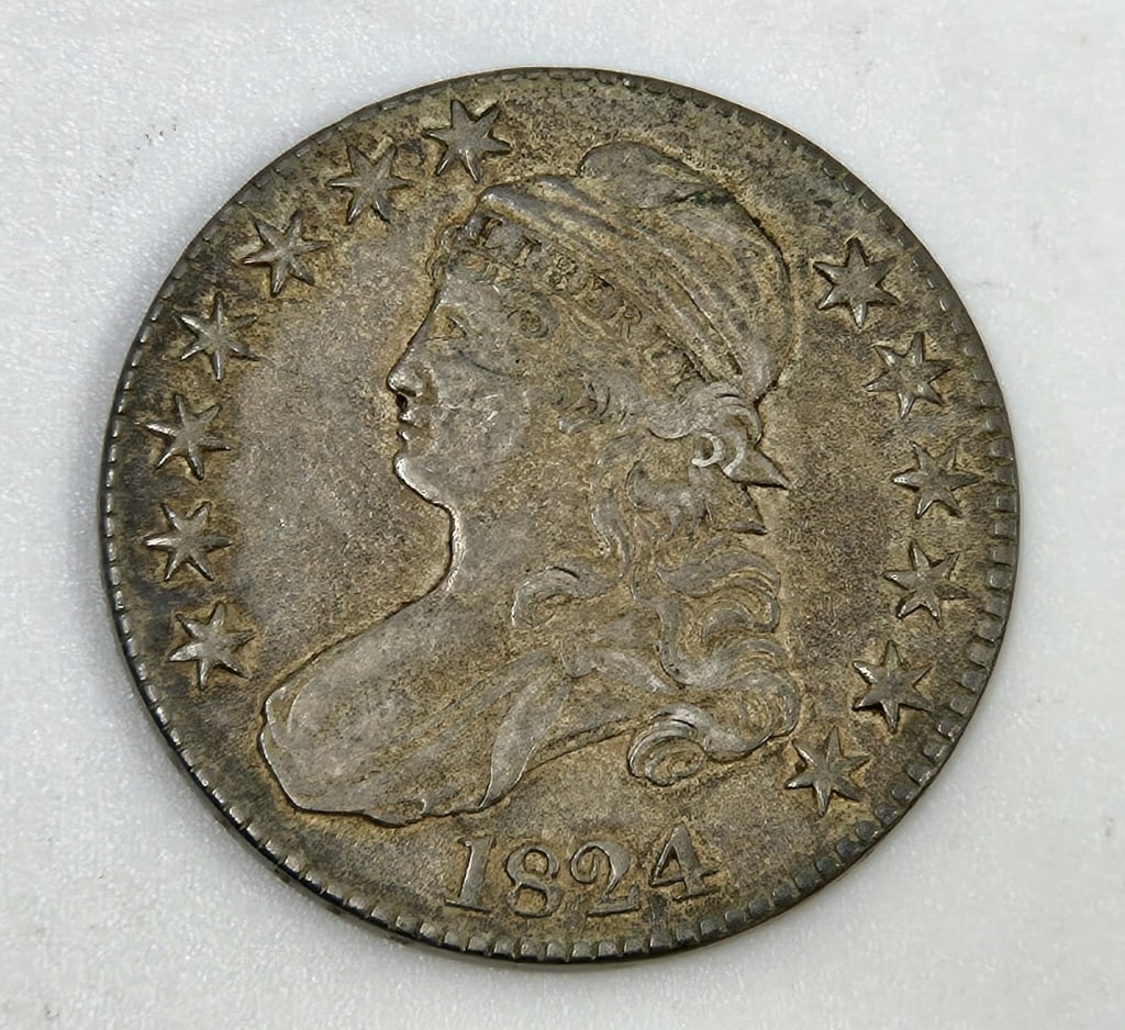 1824 Capped Bust Half Dollar: 1824 Capped Bust Half Dollar