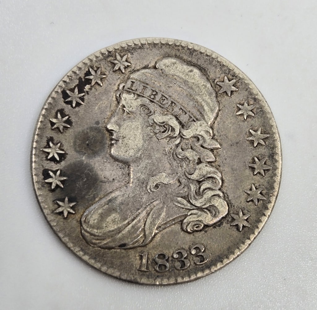 1833 Capped Bust Half Dollar: 1833 Capped Bust Half Dollar