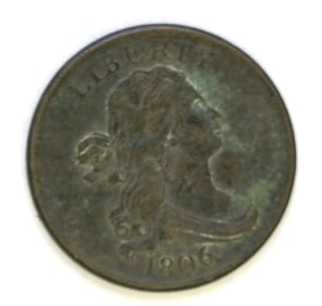 1806 Draped Bust Half Cent