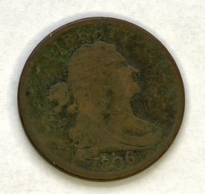 1806 Draped Bust Half Cent