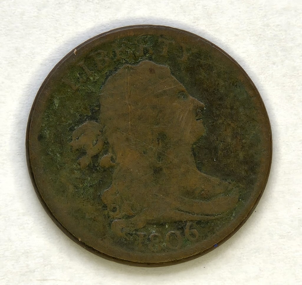 1806 Draped Bust Half Cent: 1806 Draped Bust Half Cent