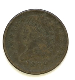 1809 Classic Head Half Cent