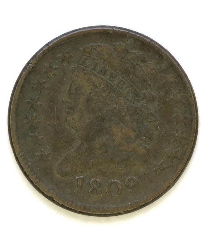 1809 Classic Head Half Cent: 1809 Classic Head Half Cent