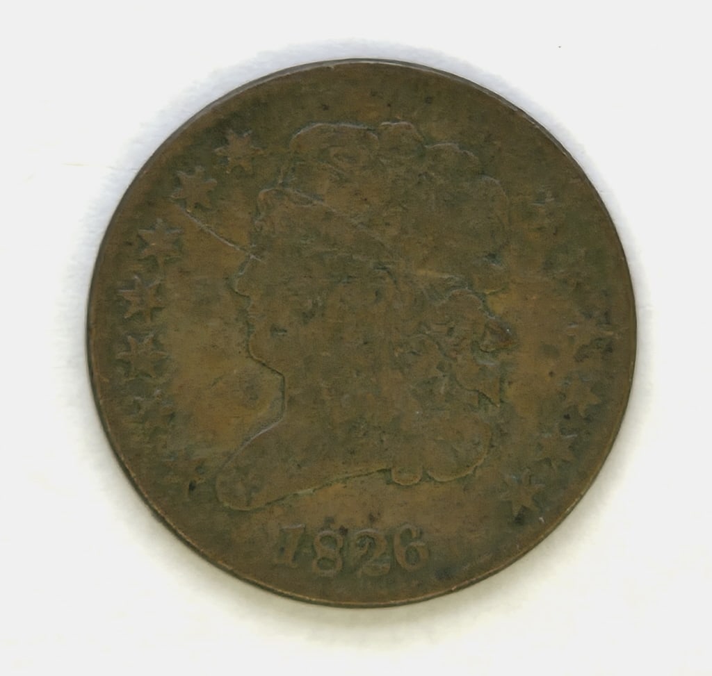 1826 Classic Head Half Cent: 1826 Classic Head Half Cent
