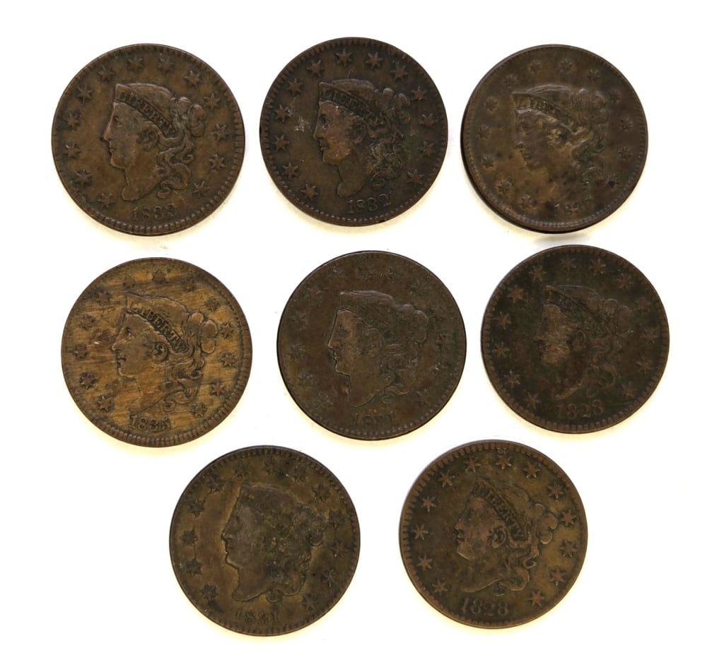 (8) Matron Head Large Cent (1 of 4)