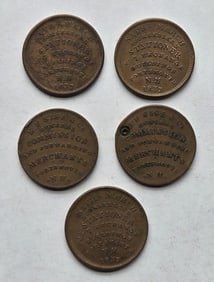 Five Portsmouth, NH Hard Time Tokens