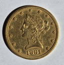 1881 $10 Gold Liberty Eagle