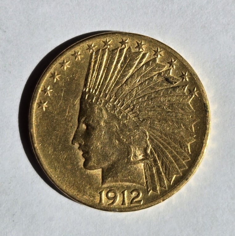 1912 $10 Gold Indian Head (1 of 2)