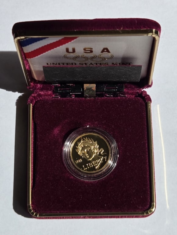 1988 $5 Gold Olympic Coin (1 of 3)