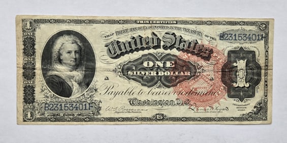 $1 Large Note Series 1886 Silver Certificate