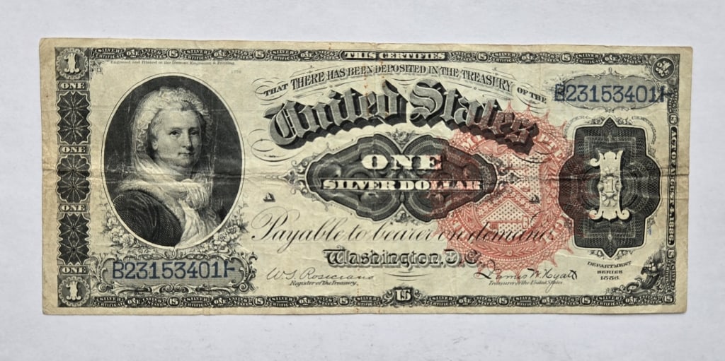 $1 Large Note Series 1886 Silver Certificate (1 of 2)