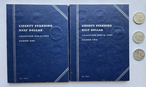 $27.50 Face Silver Liberty Standing Halves