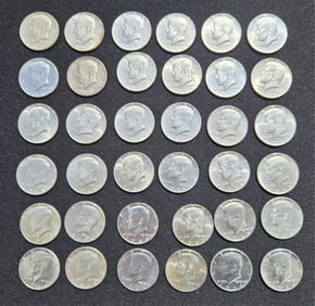 (36) Kennedy Half Dollars