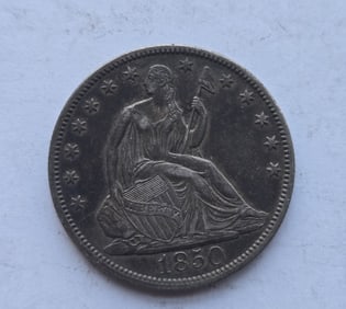 1850 Seated Liberty Half Dollar