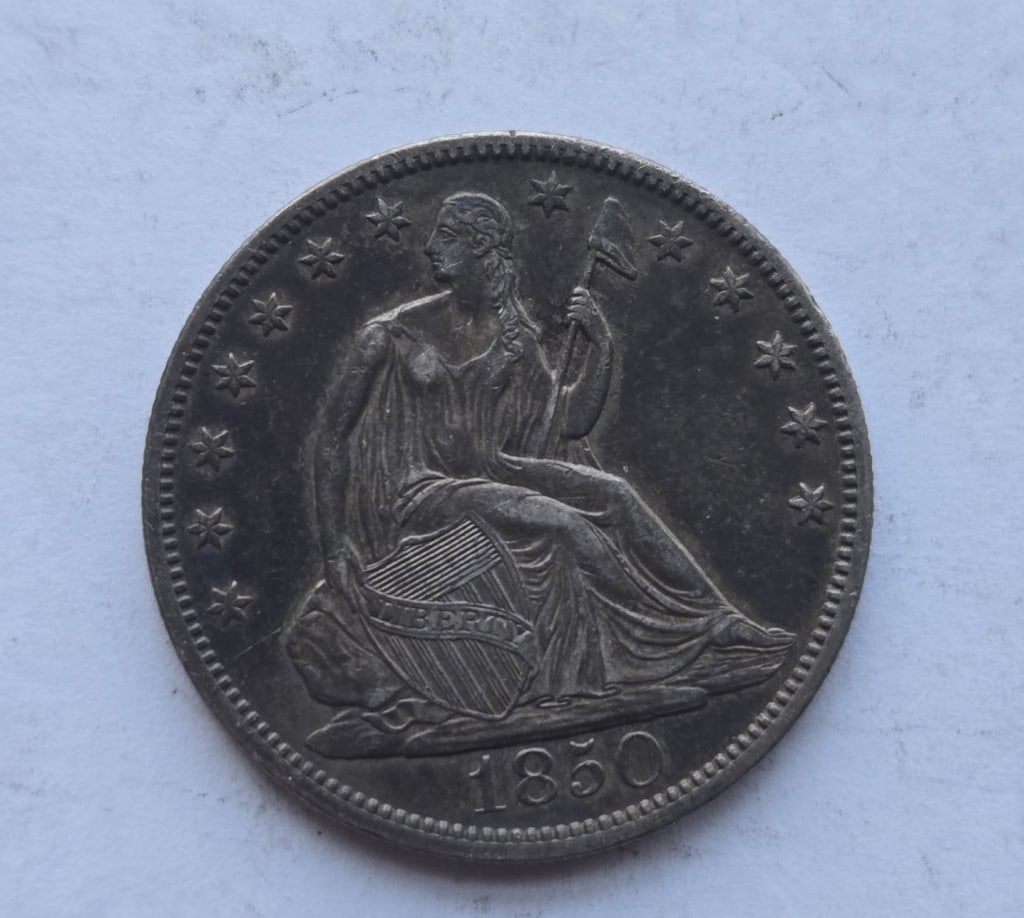 1850 Seated Liberty Half Dollar (1 of 2)