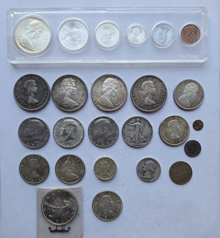 Foreign & US Silver Coins (1 of 1)