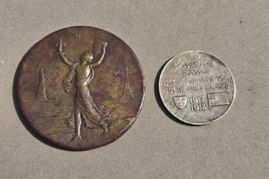 1917 Swiss American Medal, Charles Lindbergh (1 of 2)