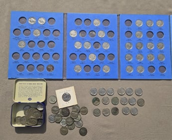 (45) Buffalo Nickels, (42) Wartime Nickels