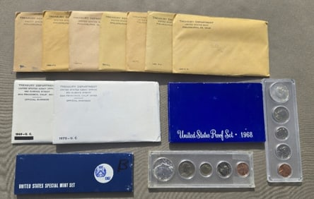 (14) 1958-1970 US Proof Sets