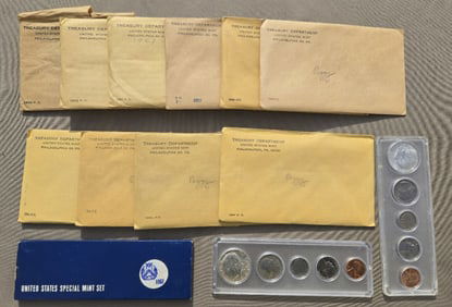 (13) 1955-1967 US Proof Sets
