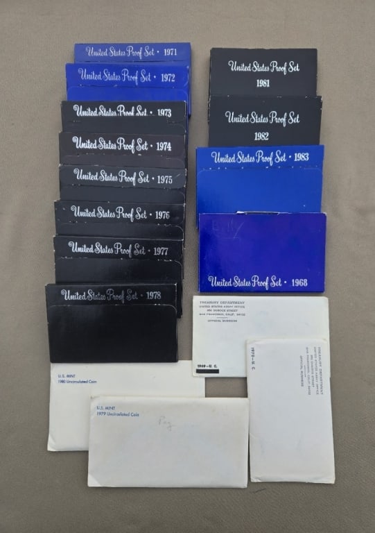 (16) US  Mint Proof Sets 1968-1983 (1 of 1)