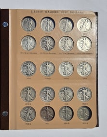 (61) Liberty Walking Half Dollars