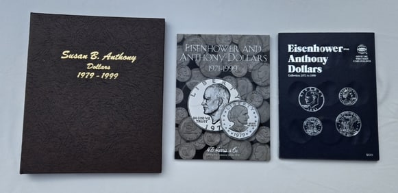 Eisenhower $1 & Susan B Anthony $1