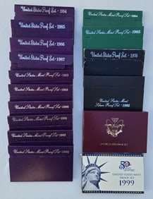 (16) US Mint & Proof Sets