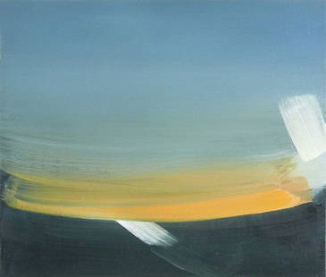 UNTITLED by Michael van Ofen: Michael van Ofen, German, b.1956 UNTITLED (LANDSCAPE 2007) Oil on canvas, 18" x 21 1/4" (46 x 53.5cm), signed and dated 2007 verso. Abstract Expressionist artist, Michael van Ofen, paints representati