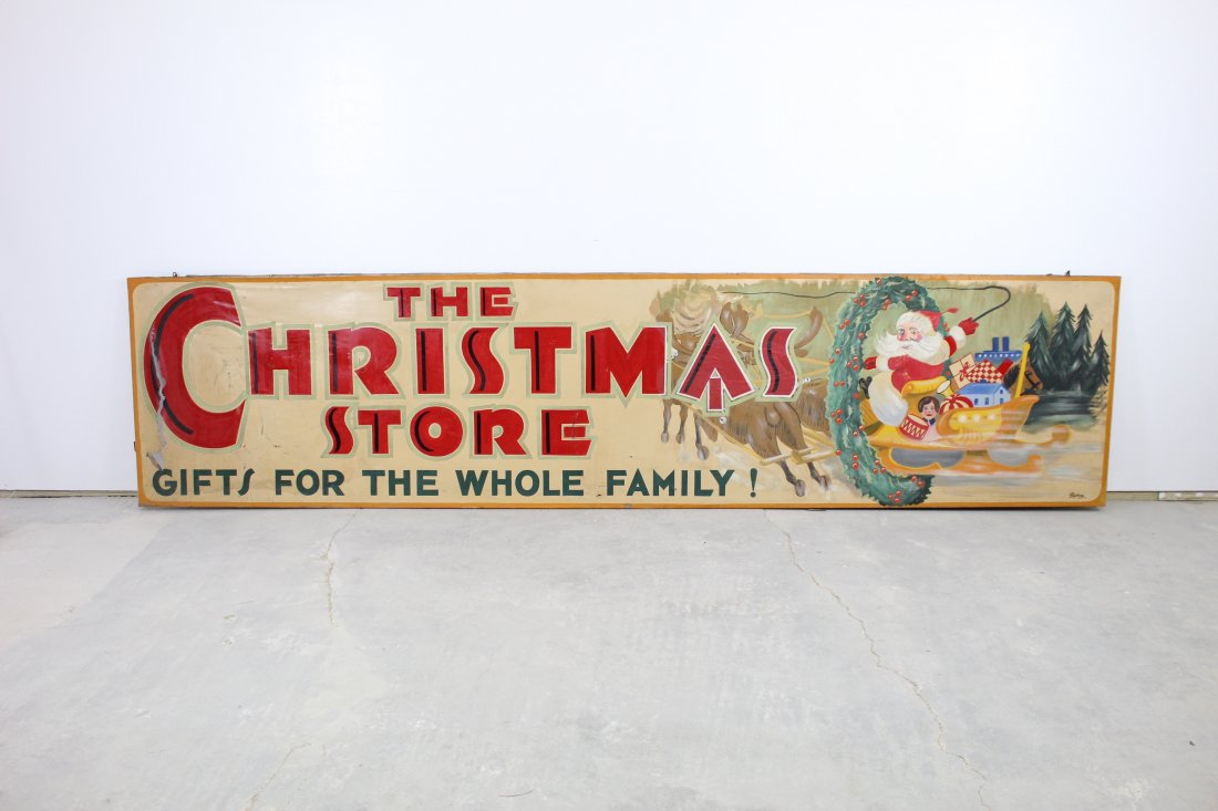 Large Vibrant Christmas Sign, Toy Store, Blything (1 of 7)