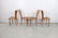 Set of 4 Buff Buttery Italian Leather Dining Chairs - 2
