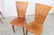 Set of 4 Buff Buttery Italian Leather Dining Chairs - 4