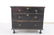 Black Painted Ball Foot Blanket Chest