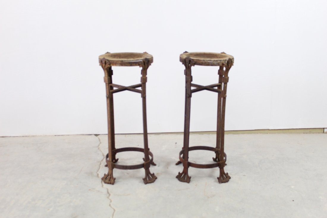 Pair of Cast Iron Plant Stands (1 of 7)