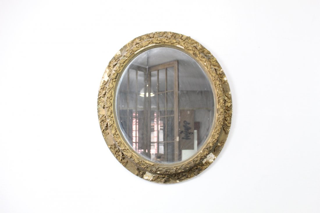 Gold Gilt Oval Mirror (1 of 5)